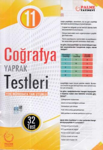 Palme 11.Sınıf Coğrafya Yaprak Test (Yeni) | Kitap Ambarı