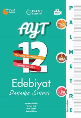 Palme 2022 Palmetre AYT Edebiyat 12 Deneme Sınavı | Kitap Ambarı