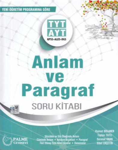 Palme TYT-AYT Anlam ve Paragraf Soru Kitabı (Yeni) | Kitap Ambarı