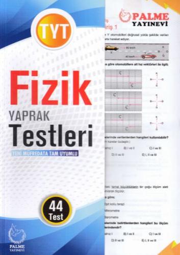 Palme TYT Fizik Yaprak Testleri (Yeni) | Kitap Ambarı