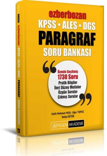 KPSS ALES DGS Ezberbozan Paragraf Soru Bankası | Kitap Ambarı