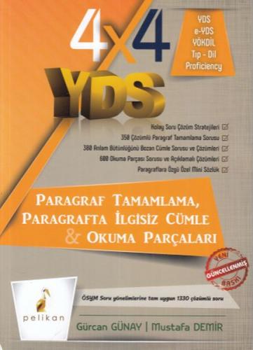 4x4 YDS Seti 2. Kitap Paragraf Tamamlama, Paragrafta İlgisiz Cümle ve 