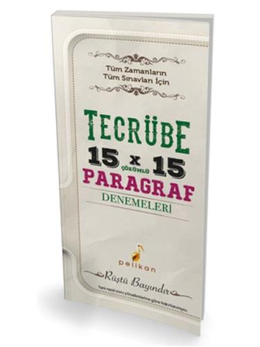 Tecrübe 15x15 Çözümlü Paragraf Denemeleri | Kitap Ambarı