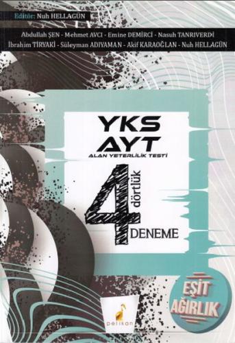 2019 YKS AYT Eşit Ağırlık 4 Dörtlük 4 Deneme Sınavı | Kitap Ambarı