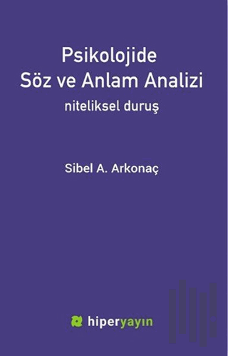 Psikolojide Söz ve Anlam Analizi | Kitap Ambarı