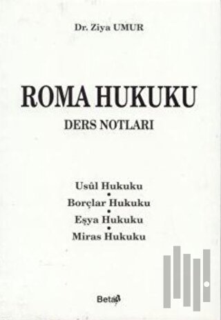 Roma Hukuku Ders Notları | Kitap Ambarı