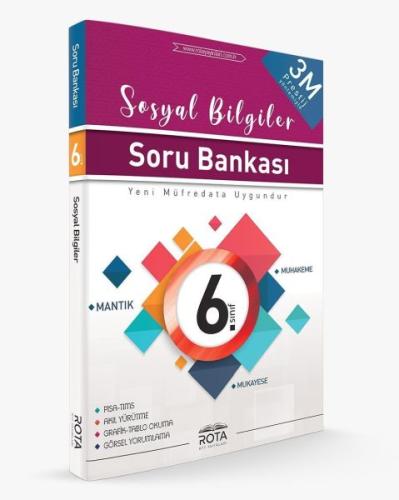 Rota 6. Sınıf Sosyal Bilgiler Soru Bankası 3M Prestij (Yeni) | Kitap A