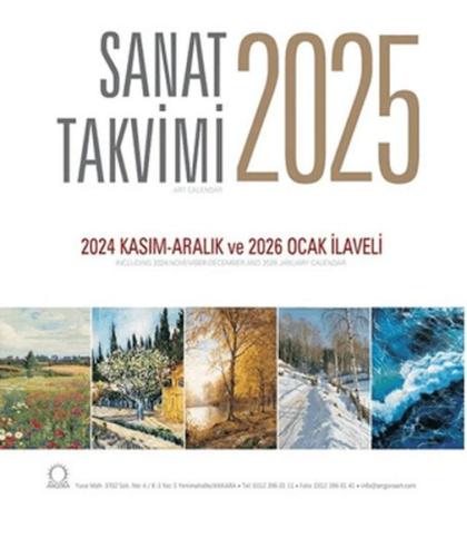 Sanat Takvimi 2025 Duvar Takvimi | Kitap Ambarı