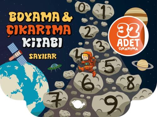 Sayılar Boyama ve Çıkartma Kitabı | Kitap Ambarı