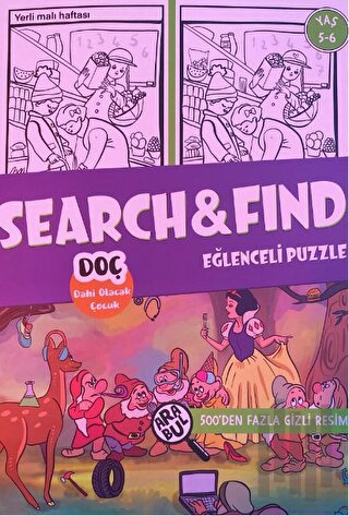 Search&Find Eğlenceli Puzzle 5 - 6 Yaş | Kitap Ambarı