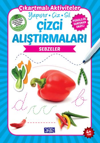 Çizgi Alıştırmaları - Sebzeler (4 Yaş) | Kitap Ambarı