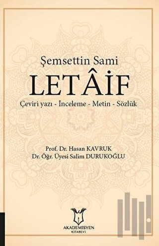 Şemsettin Sami Letaif | Kitap Ambarı