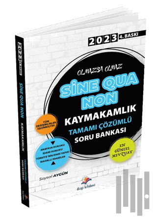 Sine Qua Non Kaymakamlık Hukuk Tamamı Çözümlü Soru Bankası | Kitap Amb