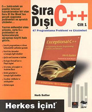 Sıra Dışı C++ Cilt 1 40 Programlama Problemi ve Çözümleri | Kitap Amba