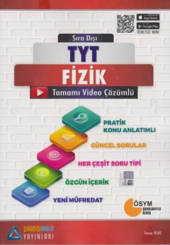 Sıradışı Analiz TYT Fizik Tamamı Çözümlü Konu Özetli Soru Bankası (Yen