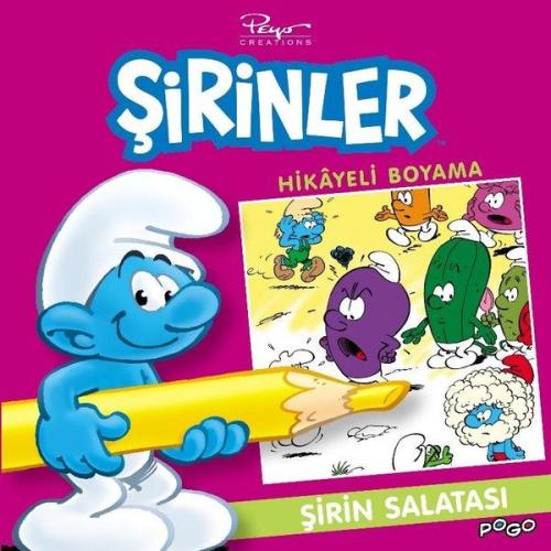 Şirin Salatası Hikayeli Boyama - Şirinler | Kitap Ambarı