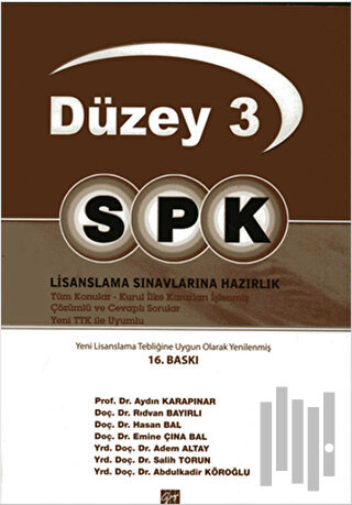 SPK Düzey 3 Lisanslama Sınavlarına Hazırlık | Kitap Ambarı