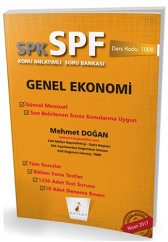 SPK - SPF Genel Ekonomi Konu Anlatımlı Soru Bankası | Kitap Ambarı