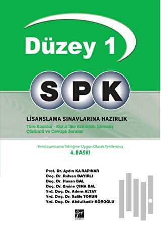 SPK Temel Düzey 1 Lisanslama Sınavlarına Hazırlık | Kitap Ambarı