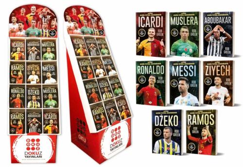 Stantlı Benim Futbol Kahramanım Serisi Set 1 (8 Çeşit 300 Adet Kitap) 