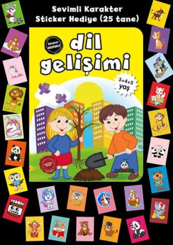 Stickerlı 3+4+5 Yaş Dil Gelişimi | Kitap Ambarı