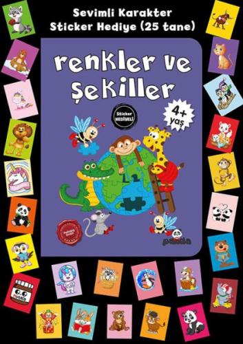 Stickerlı 4+ Yaş Renkler ve Şekiller | Kitap Ambarı