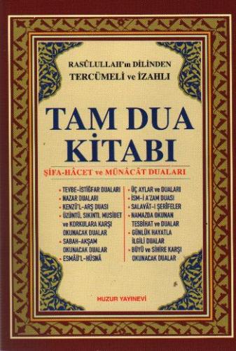 Tam Dua Kitabı Rasulullah’ın Dilinden Tercümeli ve İzahlı | Kitap Amba