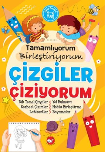 Tamamlıyorum Birleştiriyorum - Çizgiler Çiziyorum | Kitap Ambarı