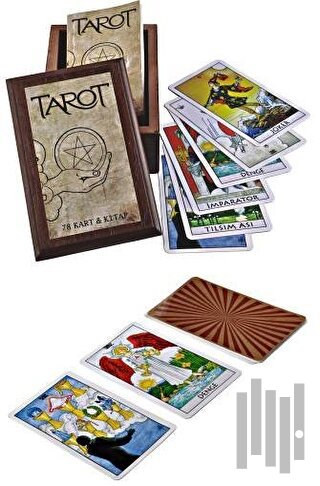 Tarot 78 Kart ve Kitap (Ahşap Kutulu) | Kitap Ambarı