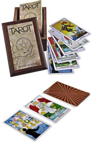 Tarot 78 Kart ve Kitap (Ahşap Kutulu) | Kitap Ambarı