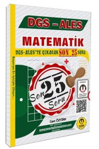 DGS ALES Matematik Son 25 Çıkacak Soru Bankası | Kitap Ambarı