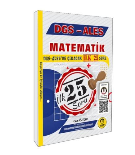 Tasarı Yayınları DGS ALES Matematik İlk 25 Çıkacak Soru Çözümlü | Kita