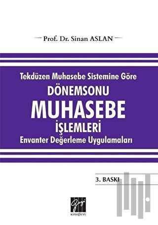 Tekdüzen Muhasebe Sistemine Göre Dönemsonu Muhasebe İşlemleri | Kitap 