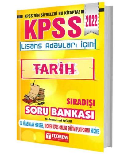 2022 KPSS Lisans Adayları İçin Sıra Dışı Tarih Soru Bankası | Kitap Am