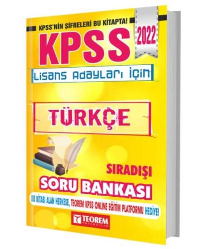 2022 KPSS Lisans Adayları İçin Sıra Dışı Türkçe Soru Bankası | Kitap A