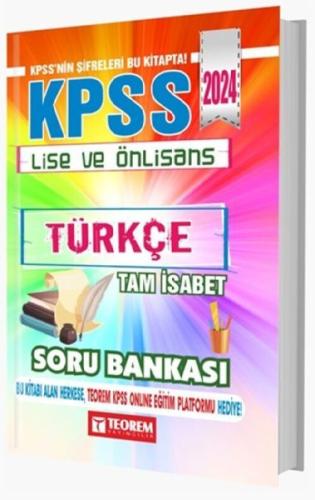 KPSS Lise Ön Lisans Tam İsabet Türkçe Soru Bankası (Ciltli) | Kitap Am