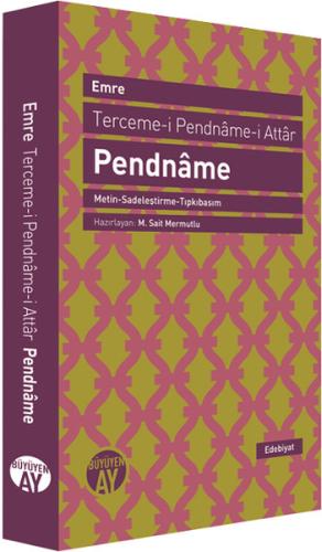 Terceme-i Pendname-i Attar - Pendname | Kitap Ambarı