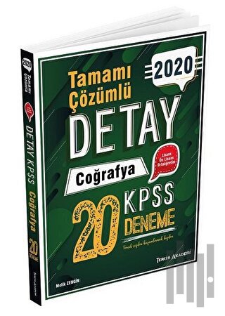 Tercih Akademi KPSS Detay Coğrafya Tamamı Çözümlü 20 Deneme | Kitap Am