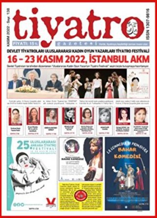 Tiyatro Gazetesi Sayı: 138 Kasım 2022 | Kitap Ambarı