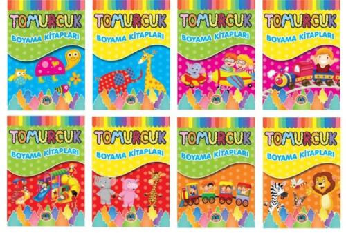 Tomurcuk Boyama Kitapları (8 Kitap Takım) | Kitap Ambarı