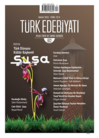 Türk Edebiyatı Dergisi Sayı: 602 Aralık 2023 | Kitap Ambarı