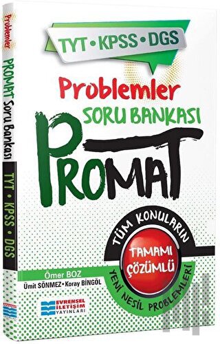 TYT-KPSS-DGS Promat Problemler Soru Bankası | Kitap Ambarı