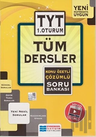 TYT Tüm Dersler Konu Özetli Çözümlü Soru Bankası 1. Oturum | Kitap Amb