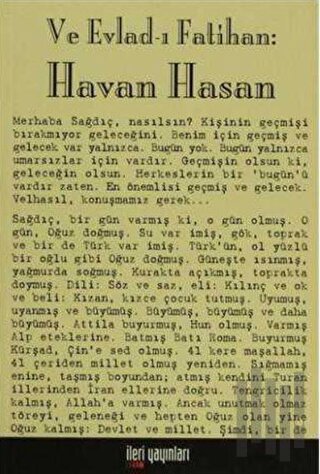 Ve Evlad-ı Fatihan: Havan Hasan | Kitap Ambarı