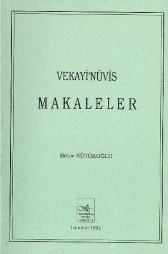 Vekayinüvis Makaleler | Kitap Ambarı