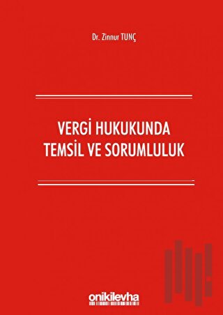 Vergi Hukukunda Temsil ve Sorumluluk | Kitap Ambarı