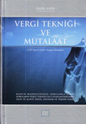 Vergi Tekniği ve Mütalaat (Ciltli) | Kitap Ambarı