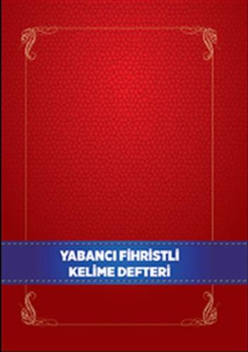 Yabancı Dil Fihristli Kelime Defteri | Kitap Ambarı