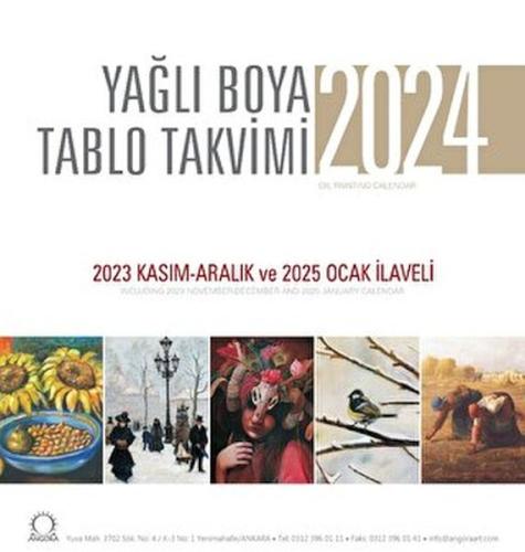 Yağlı Boya Tablo Takvimi 2024 Duvar Takvimi | Kitap Ambarı