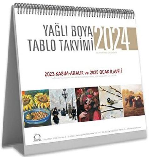 Yağlı Boya Tablo Takvimi 2024 Masa Takvimi | Kitap Ambarı